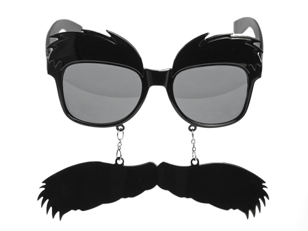 Brille Moustache & Augenbrauen