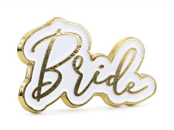 JGA Anstecker Bride weiss-gold