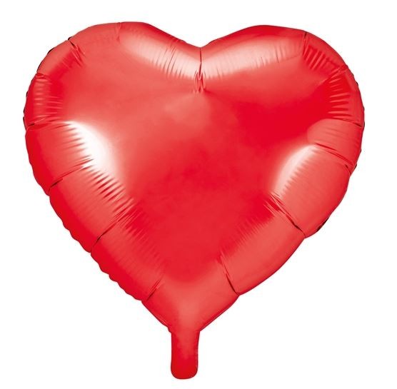 Folienballon Herz rot 45 cm