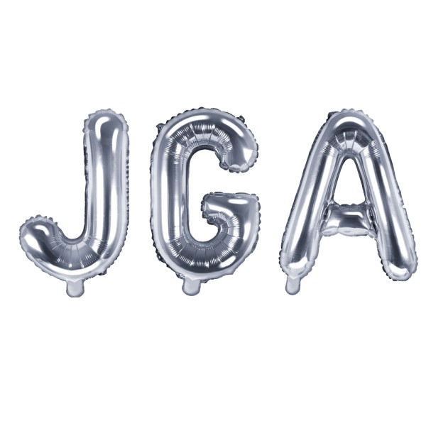 Junggesellinnenabschied Folienballon JGA silber