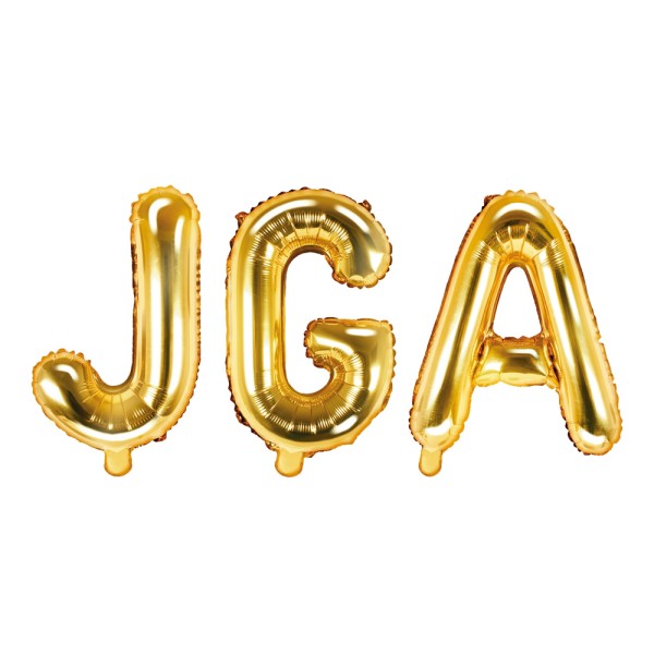 Junggesellinnenabschied Folienballon JGA gold