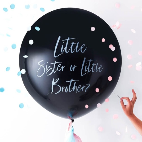 XXL Ballon LITTLE SISTER OR LITTLE BROTHER ?