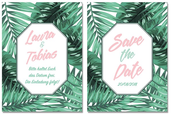 Save the Date TROPICAL BLISS