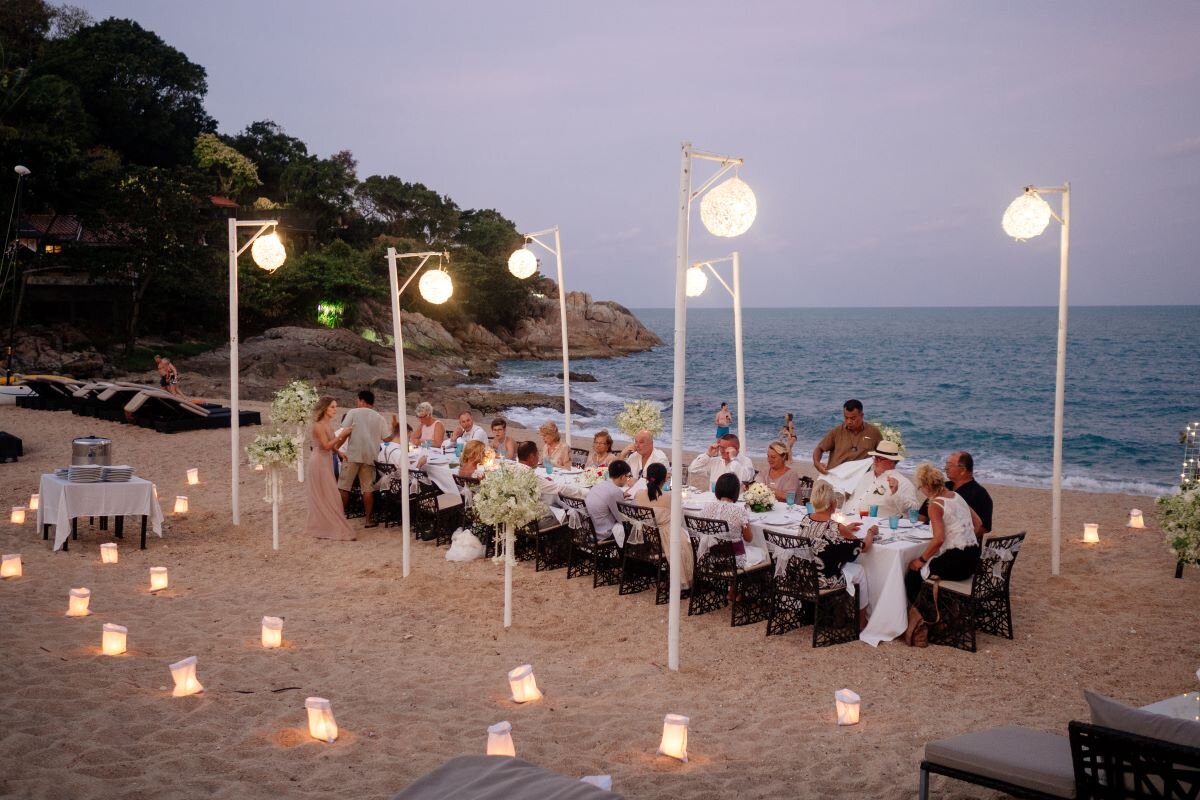Heiraten auf Koh Samui - Dinner am Strand