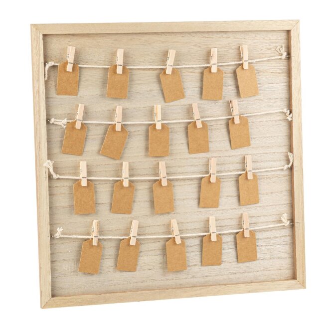 G&auml;stebuch Rahmen mit Leine &amp; Anh&auml;nger