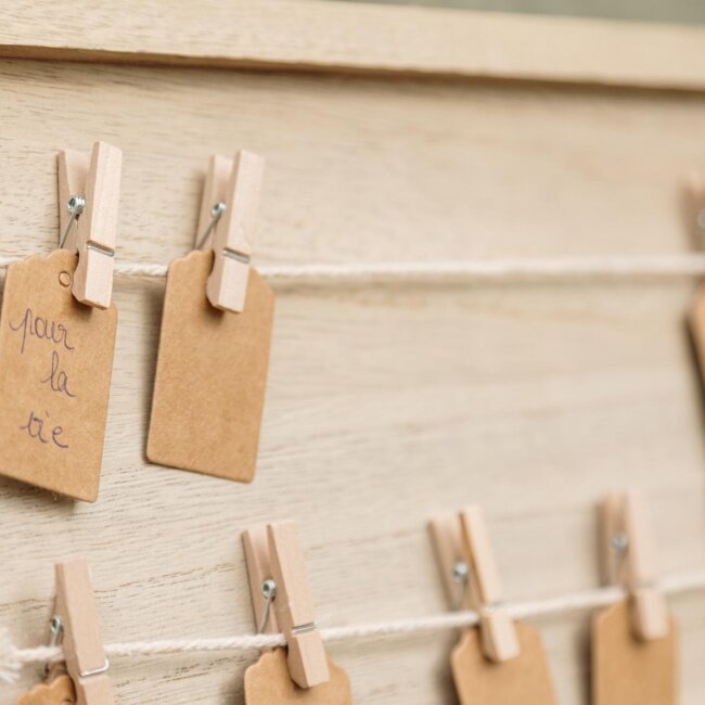 G&auml;stebuch Rahmen mit Leine &amp; Anh&auml;nger