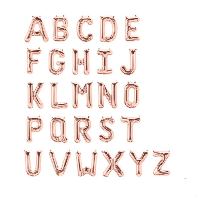 Folienballon BUCHSTABE ros&eacute;gold  I