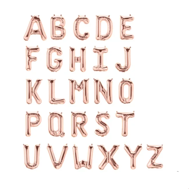 Folienballon BUCHSTABE ros&eacute;gold  T