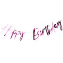 Geburtstagsgirlande HAPPY BIRTHDAY pink