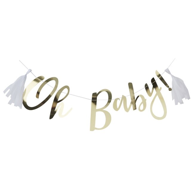 Tasselgirlande OH BABY | Babyparty