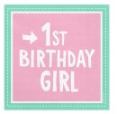Servietten 1st Birthday GIRL