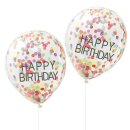 Luftballons Happy Birthday bunt 5 Stk.