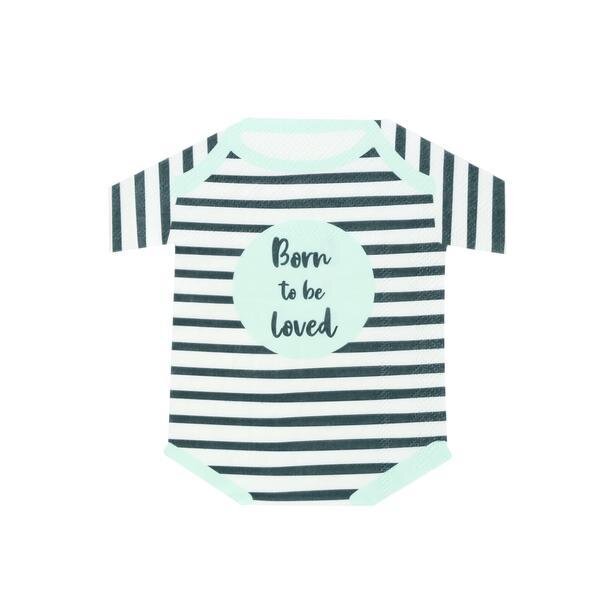 Babyparty Servietten BORN TO BE LOVED 16 Stk.