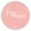 Aufkleber Sticker JUST MARRIED 10 Stk.