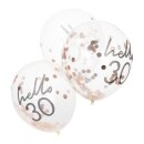 Konfetti Ballons Geburtstag hello 30