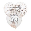 Konfetti Balllons Geburtstag hello 50