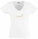 JGA T-Shirt BRAUT gold  Weiß S (Small)
