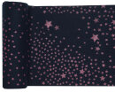 Tischl&auml;ufer Weihnachten mit Sternen Blau/Pink 3 m x...