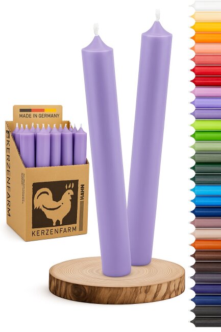 Stabkerzen lavendel 10 St&uuml;ck