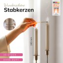 Stabkerzen taupe 10 St&uuml;ck