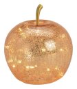 LED Deko Apfel gold 17cm