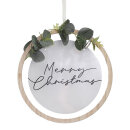 T&uuml;rkranz Merry Christmas aus Holz + Acryl &Oslash;...