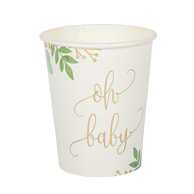 Partybecher Oh Baby Botanical