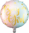 Folienballon Boy or Girl pastell 35cm