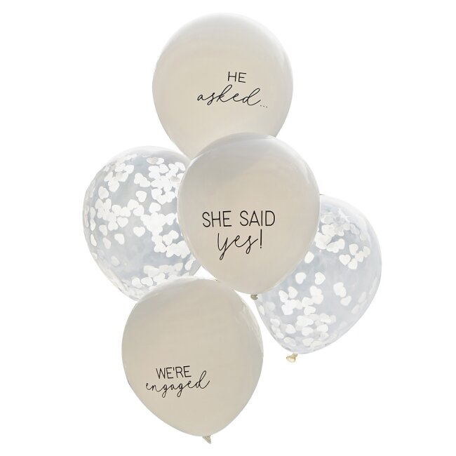Luftballon Set &quot;She said yes&quot; 5 Stk.