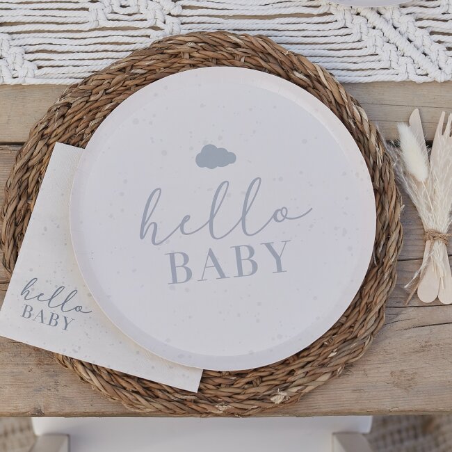 Partyteller Hello Baby taupe ECO Line