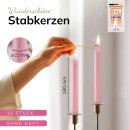 Stabkerzen pastellrosa 10 St&uuml;ck