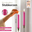 Stabkerzen pink 10 St&uuml;ck
