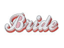 DIY B&uuml;gelbild BRIDE 22cm x 8cm