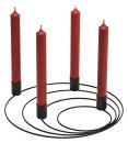 Kerzenhalter aus Metall schwarz Ø 27cm