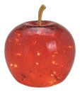 LED Leuchtdeko Apfel rot 17cm