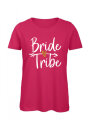 JGA T-Shirt BRIDE TRIBE wei&szlig;-gold