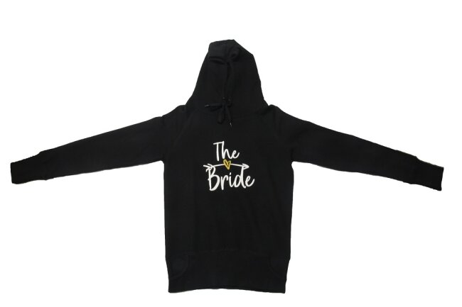 JGA Hoodie THE BRIDE schwarz