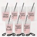 JGA Trinkbeutel Set Bride &amp; Team Bride 7 Stk.