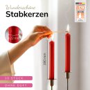 Stabkerzen rot 10 St&uuml;ck