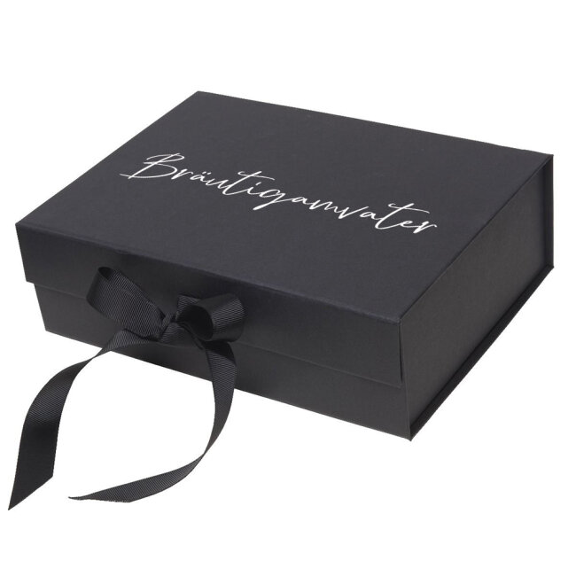 Geschenkbox schwarz personalisiert