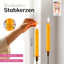 Stabkerzen gelb 10 St&uuml;ck