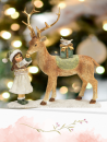 Hirsch mit Winterkind &amp; Geschenk