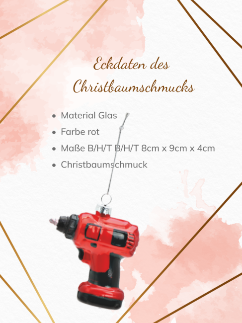 Christbaumschmuck Bohrmaschine