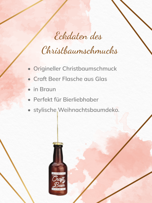 Christbaumschmuck Bierflasche