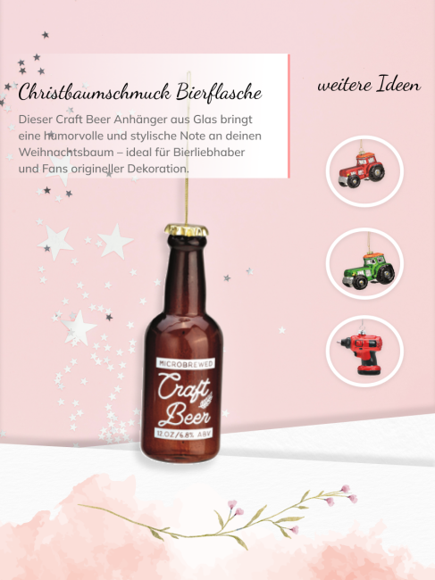 Christbaumschmuck Bierflasche