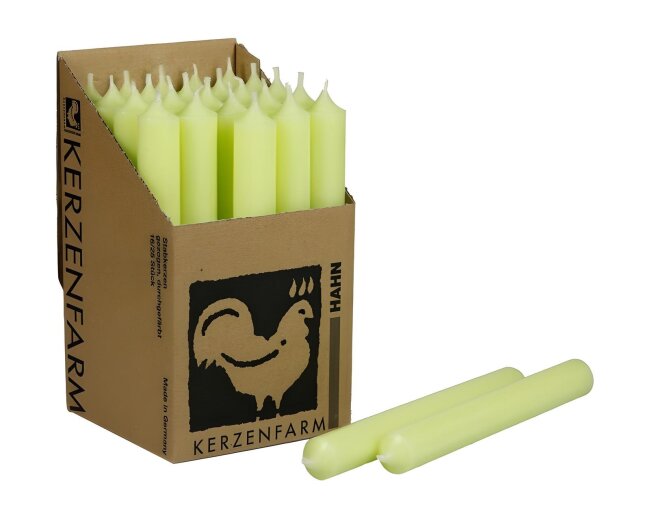 Stabkerzen Pastellgr&uuml;n 10 St&uuml;ck
