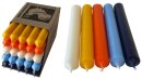 25 Stabkerzen Color-Pop Mix durchgef&auml;rbt 18 cm/2,2 cm