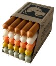 25 Stabkerzen Erdt&ouml;ne-Mix durchgef&auml;rbt 18...
