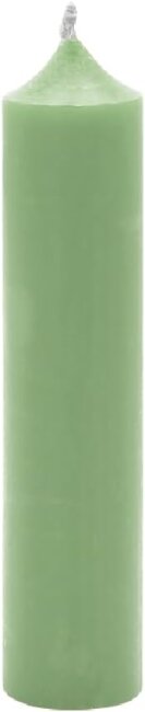 Kurze Stabkerzen 10cm &Oslash; 2,2 cm 10 St&uuml;ck salbei