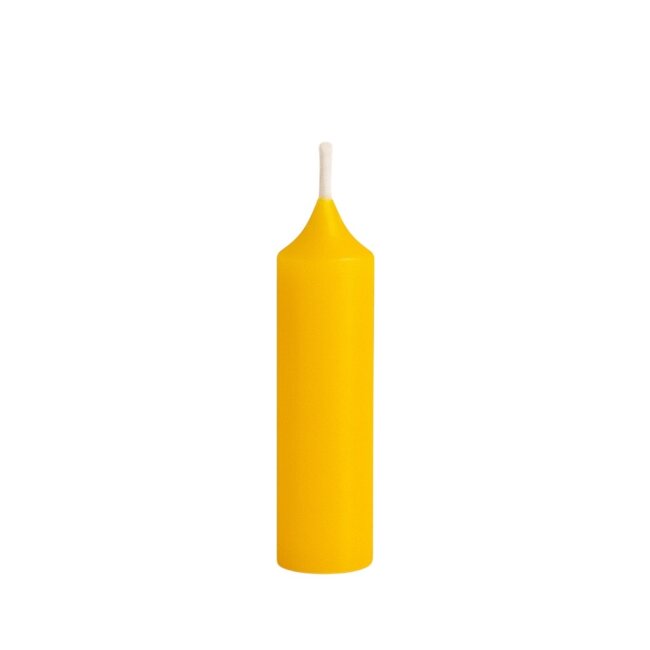 Kurze Stabkerzen 10cm &Oslash; 2,2 cm 10 St&uuml;ck gelb